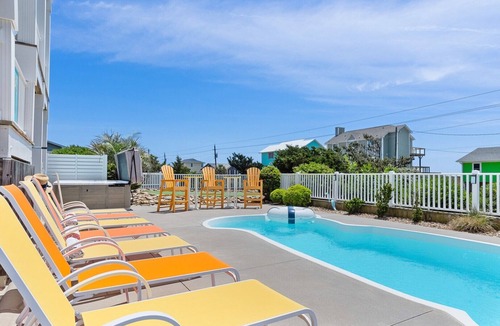 Emerald Isle House | Amenities GALORE! Private pool, hot tub, elevator and more