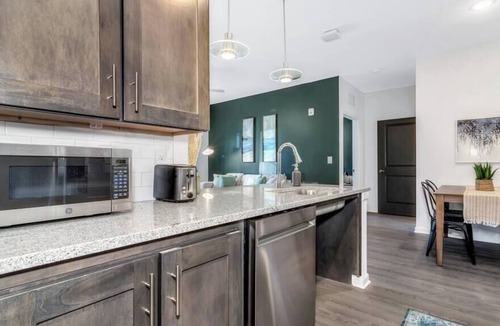 Avery Creek Apartment | Asheville Modern King unit with Pool & Clubhouse.