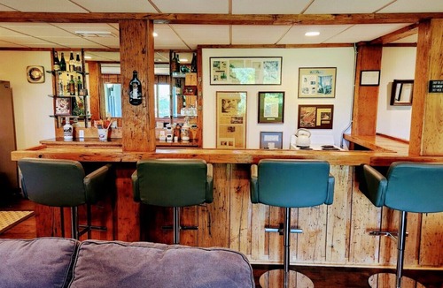 Asheville Apartment | Asheville mountain and lake views! Fireplace, heated pool, patio. Pet friendly!