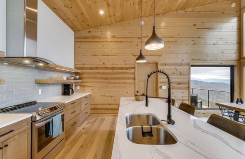Bryson City Cabin | Azalea Creek Falls - Free Whitewater Rafting + Modern Cabin + Breathtaking View