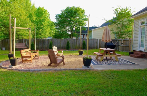 Winterville House | Backyard Retreat: Swing, Grill & Spacious Living