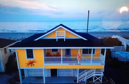 Supply House | Beach Front Family Home with a NEW Beach! Incredible Screened In Porch!