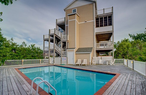 Waves House | Beach home overlooking the ocean with pool, hot tub, sauna, & balcony