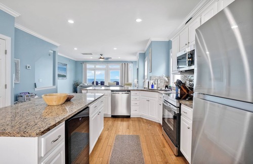 Wilmington Beach House | Beachfront Duplex with 3 Decks and Awesome Ocean Views & Beach Access