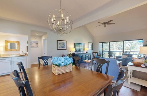 Palmetto Dunes Villa | Beautiful Golf Course Views From Your Private Deck!