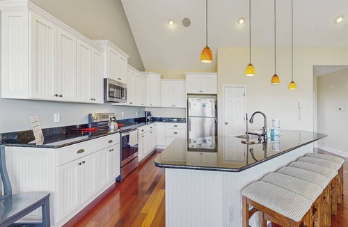 Waves House | Beautiful Home with pool, hot tub, AC, W/D, & fireplace