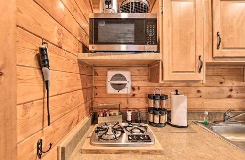 New Bern Apartment | Beautiful New Bern Studio Cabin w/Fire Pit!