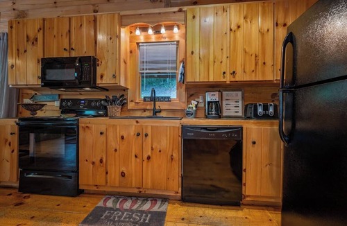 Lake Lure Cabin | Big, private Log Cabin/Mountains/HOT TUB/pet/canoe