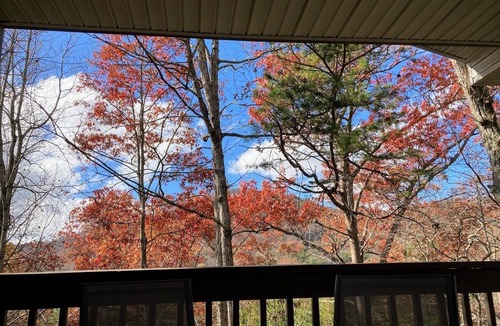 Black Mountain House | Black Bear Retreat for all seasons. Gorgeous fall views from BBR.