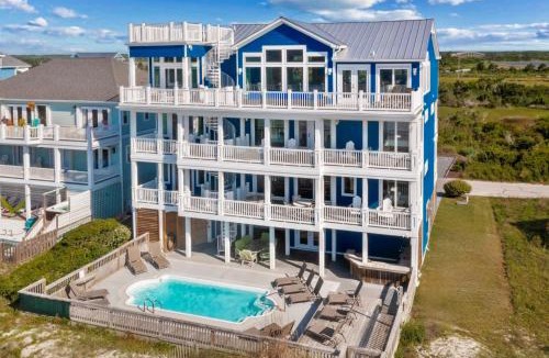 Ocean Sound Village House | Blue Haven | Oceanfront| Pool | Hot Tub | North Topsail Beach | Luxury Vacation Rental