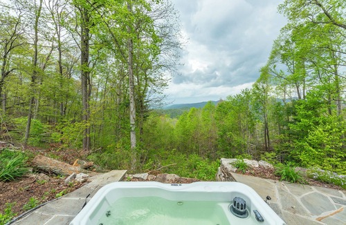 Weaverville House | Blue Ridge Bliss | Mountain Home with Hot Tub & Stunning Views!