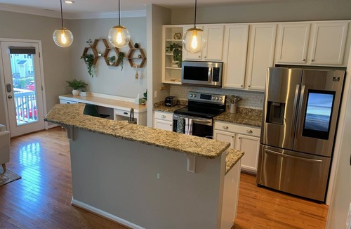 Apex House | Boho Modern Townhome Near Greenway. No Cleaning Fees!