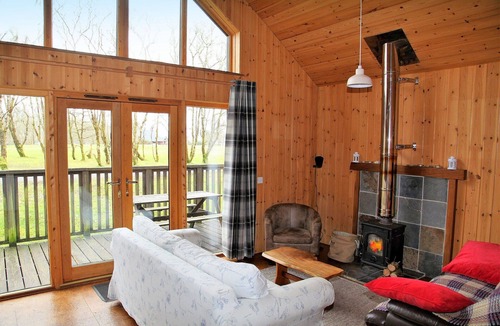 Dallavich Cabin | BRACKEN is a beautiful log cabin with lovely outlook over open meadow.