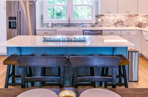 Kure Beach House | Brand NEW! | Luxury Townhome | 2 Master Suites | Elevator | Pool and ocean view