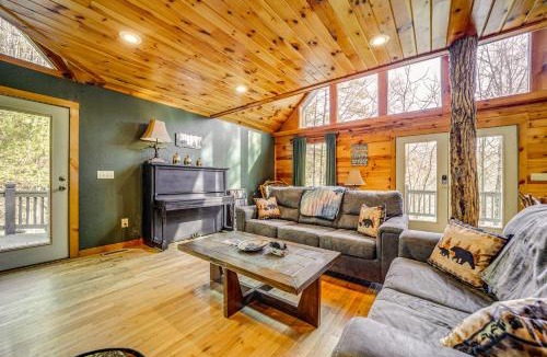 Bryson City House | Bryson City Cabin with Stunning Views and Hot Tub!