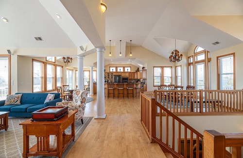 Whalehead Beach House | C7004 Summer Winds. Elevator, Pool, Hot Tub, Media & Rec Room!