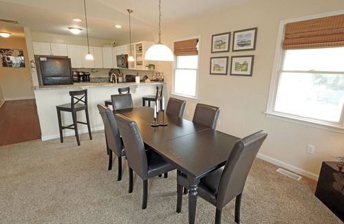 Colington Harbour House | CH113- Beautiful 3 BR on Canal- Stunning Interiors- Sunset Views- Fire Pit!