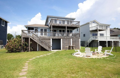 Colington Harbour House | CH207- Spectacular Soundfront, 3 BRs, Private Dock, Comm Pool, Tennis/Marina.