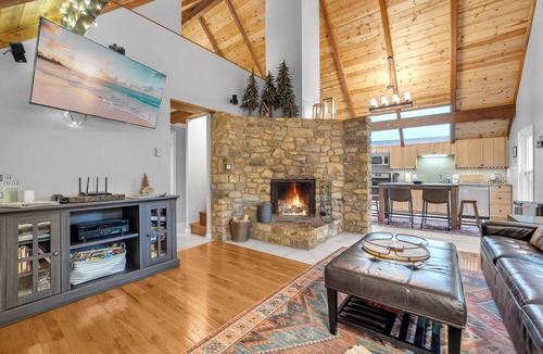 Charter Hills Ski Chalet | Chalet <1 mile from Beech ski resort with large back yard and spring feed creek