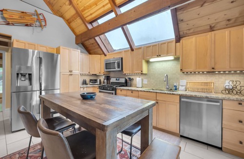 Charter Hills Ski Chalet | Chalet <1 mile from Beech ski resort with large back yard and spring feed creek