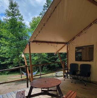Lenoir Other | Charming enclave Luxury tent in the woods Tent 3 Bambi's playground
