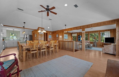 Duck House | Charming Sanderling home featuring stunning ocean views from the top deck