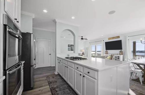 Topsail Beach House | Charming soundside home with private beach & dock