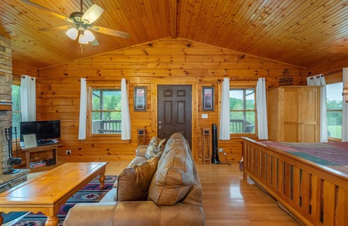 Candler Cabin | 🍃 Cherokee Log Cabin w/ Stunning Mountain Views