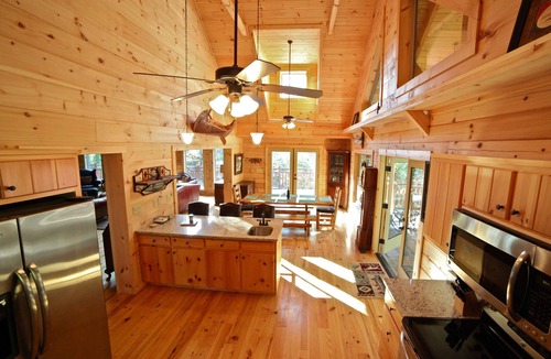 Black Mountain House | Close to Asheville, large, private, wood burning firplace, hot tub, luxury cabin