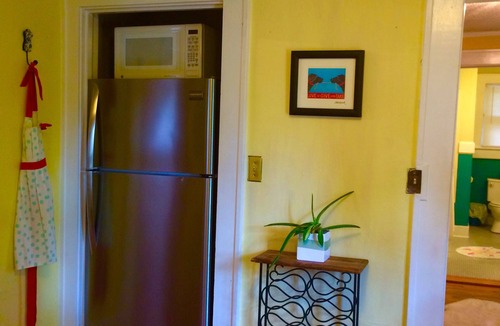 Five Points Apartment | Close to Everything Asheville! Small Deck, Wooded Trails to UNCA, Garden View