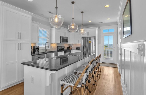 Oak Island House | Coast is Clear: Expansive Ocean and Waterway Views w/Private Backyard Pool