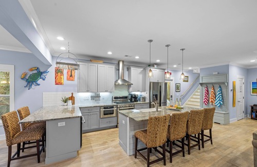 Folly Beach House | Coastal Folly Beach Home | Walk to Sand, Outdoor TV & BBQ | Tidecrest