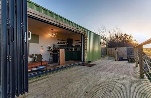 Newton St Loe House | Contemporary Container with hot tub