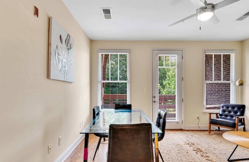 Wesley Heights Apartment | Conveniently Located Studio with Sunny Balcony