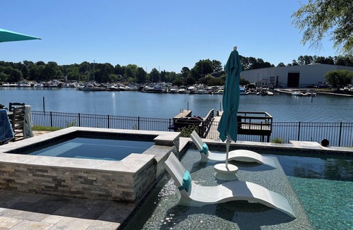 Cornelius House | Cornelius Lakefront, private pool, hot tub, game room and outdoor kitchen.