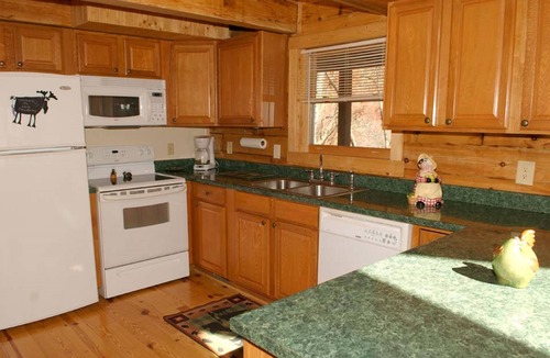 Maggie Valley Cabin | Cozy 2 Bedroom 2 Bath Log Cabin-Pet Friendly, Fenced Yard, Views & Firepit
