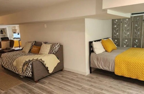 Forest City House | Cozy basement for a comfy stay