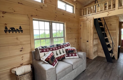 Boone Cabin | Cozy Bear Haven: Tiny Cabin, Incredible View!