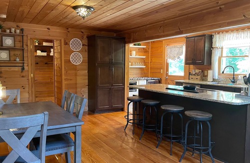 Clearwater Creek House | Cozy Cabin near Lake Lure on multiple secluded acres in gated community