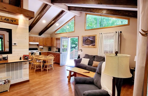 Sylva Cabin | Cozy Cabin with Firepit, Central A/C