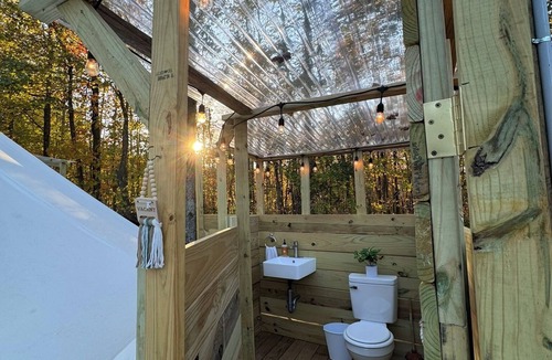 Camden RV Rental | Cozy chic Luxury Bell Tent Getaway near Kentucky Lake - sleeps up to 5!