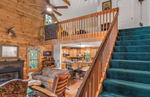 Otto Cabin | Cozy, private, tranquil mountain getaway in Otto NC near babbling creek.