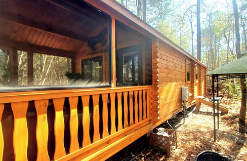 Comfort Cabin | Cozy tiny cabin in enchanting Richlands w/King Suite, hottub