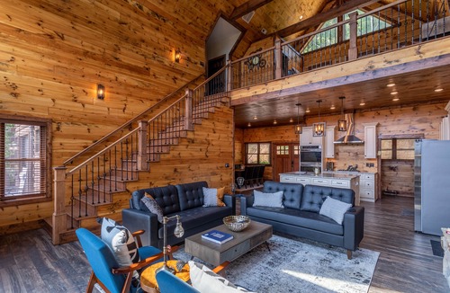 Frank Cabin | Cranberry View Lodge - VIEWS, Privacy, Gated Community, Game Table!