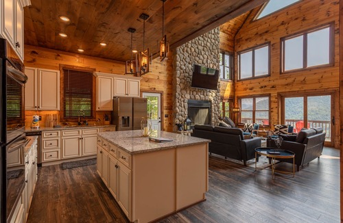 Frank Cabin | Cranberry View Lodge - VIEWS, Privacy, Gated Community, Game Table!