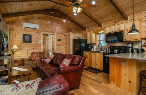 Pisgah Forest House | Creekside Log Cabin | 2 Bed, 2 Bath