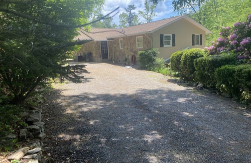 Franklin Cabin | Cullasaja River front Cabin with game room in the Smokey Mountains Franklin NC