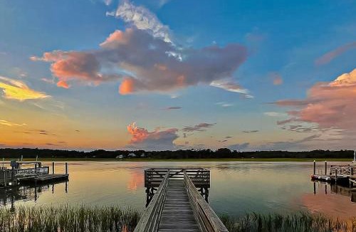 Holden Beach House | Custom home on the Intracoastal with water views, pool, dock, & decks