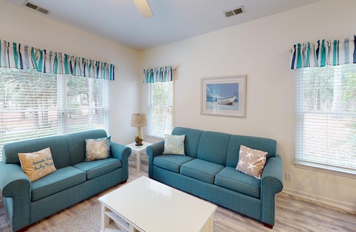 Sea Trail Condo | CV17D, Tee Off in Style, Golf Views, Relaxing Villa Comfort
