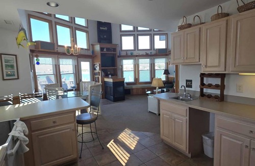 Ocracoke Villa | CV9A: Waterfront One-Bedroom Villa with Loft and Sun deck.